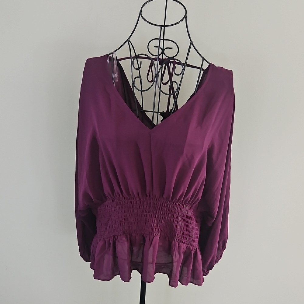 BOLD elements Deep Purple Blouse